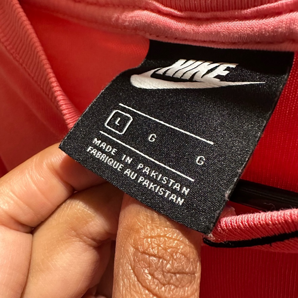 Pink Nike shirt dress I’m 5’4 it lands about the knee